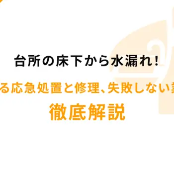 キッチン蛇口の根本から水漏れ！水漏れ箇所の確認とDIY修理！原因特定から費用、業者の選び方まで完全ガイド